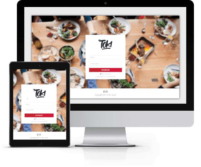 Imagen entorno multiplataforma de Toki para los restaurantes